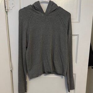 Gray Women's Hoodie Top